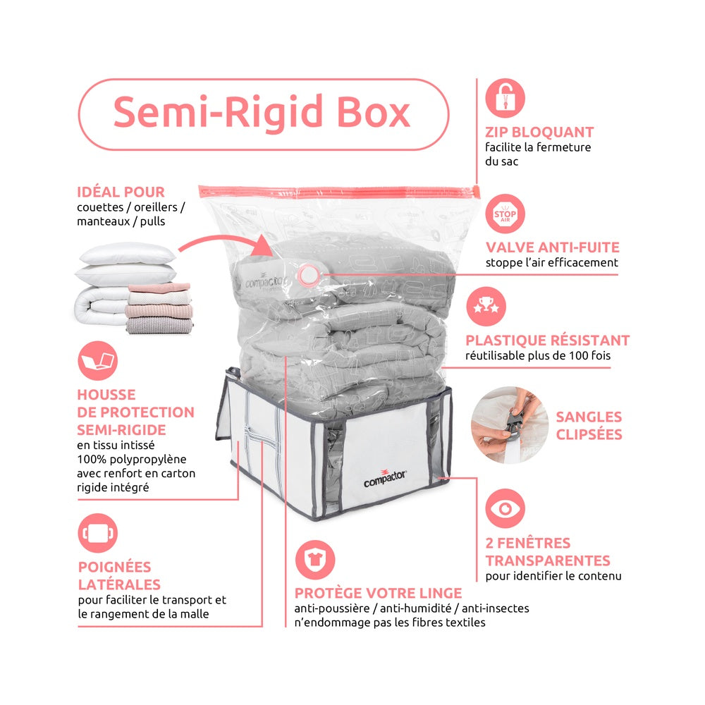 COMPACTOR Life Sac de Rangement sous Vide Taille M