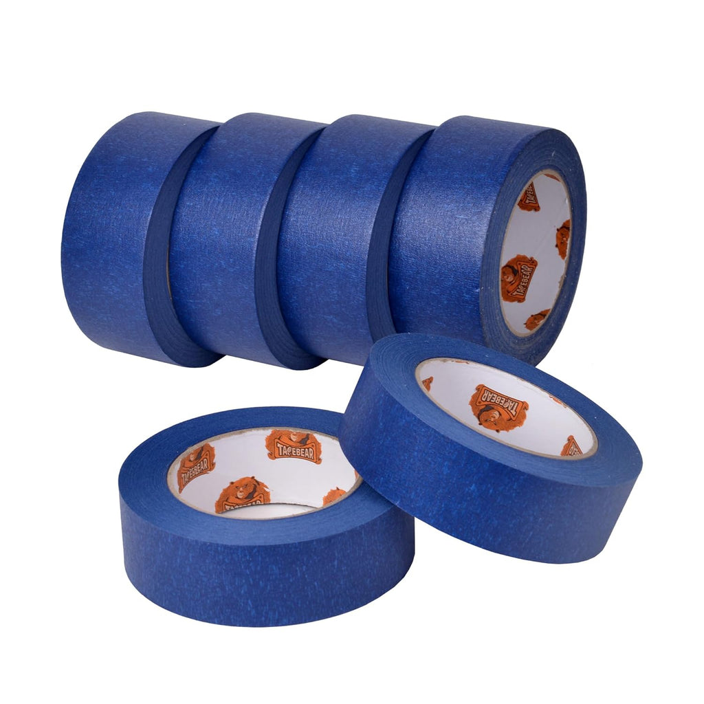 TAPEBEAR Lot de 6 rubans de masquage multi-surfaces bleu - 48 mm x 55 m