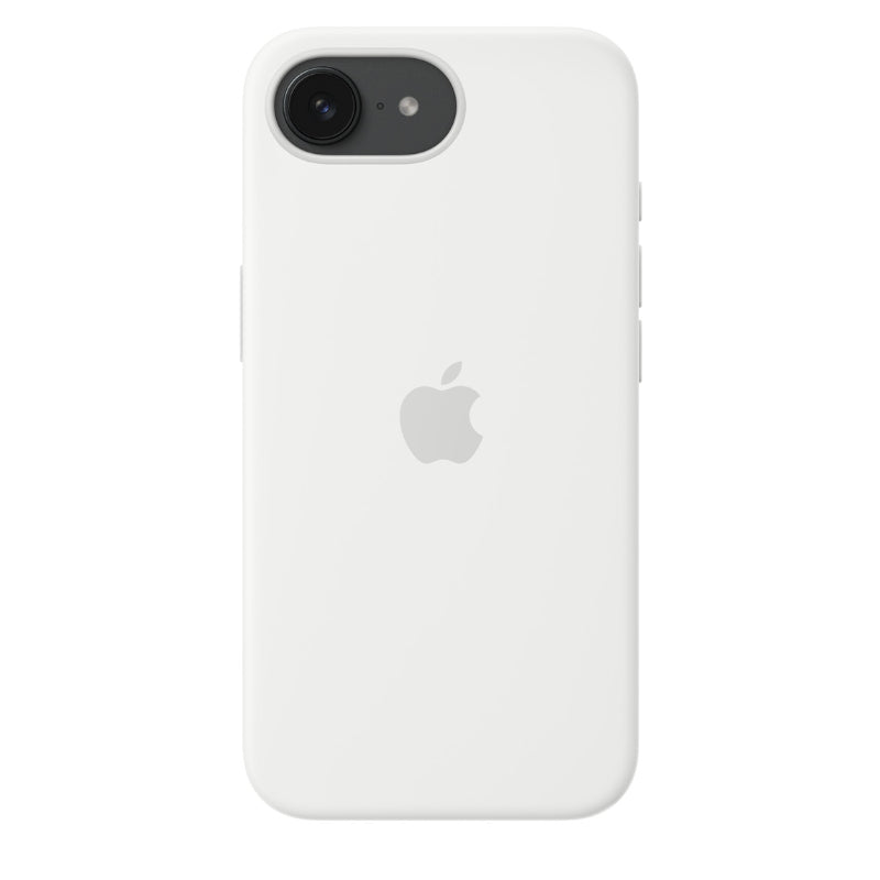 Apple Coque en silicone pour iPhone 16e, blanc