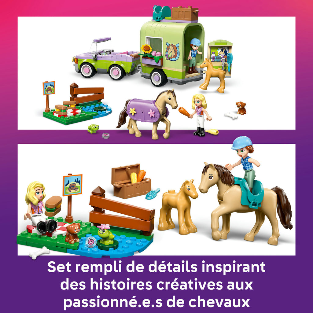 LEGO Friends 42695 La remorque du cheval et du poulain
