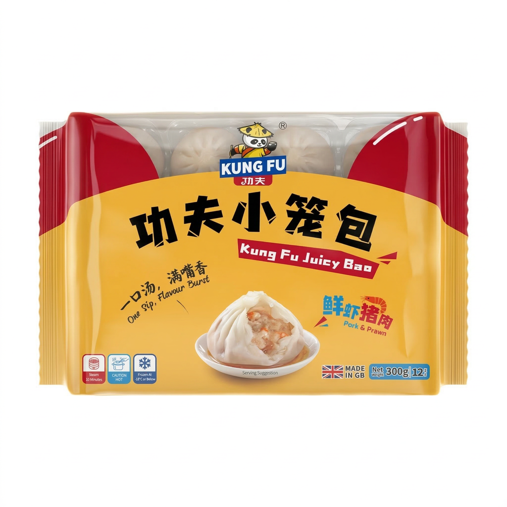 KUNG FU Bao juteux porc et crevette 300 g