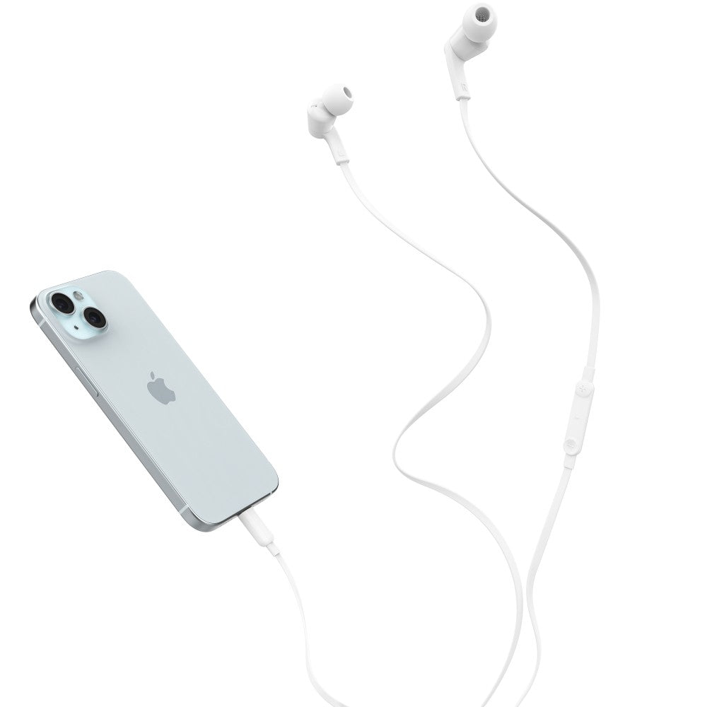 Belkin Écouteurs USB-C avec Limiteur de Volume Réglable - Blanc