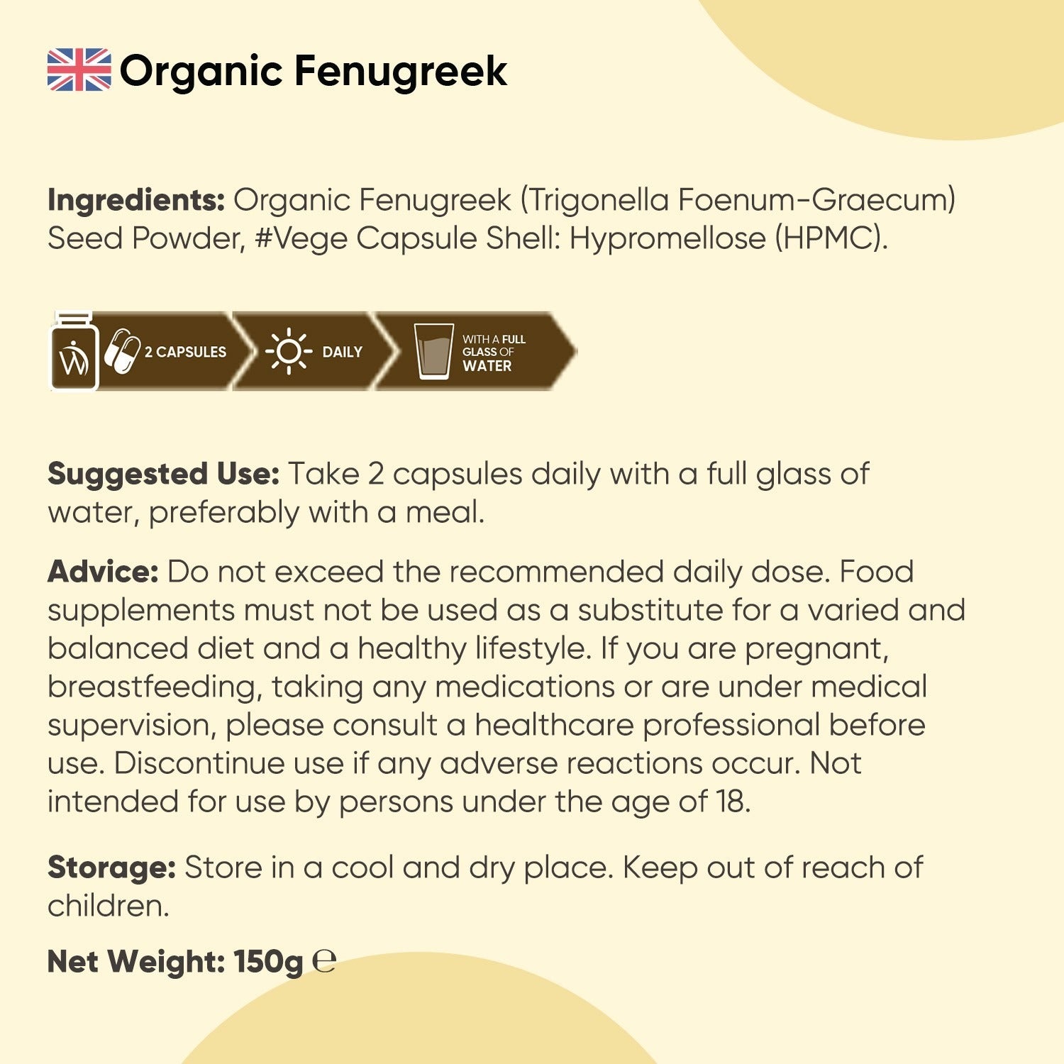 WeightWorld Fenugrec biologique 1500 mg - 180 gélules