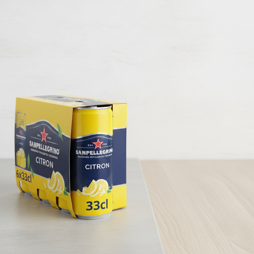 SAN PELLEGRINO Boisson pétillante au citron - 6 x 33 cl