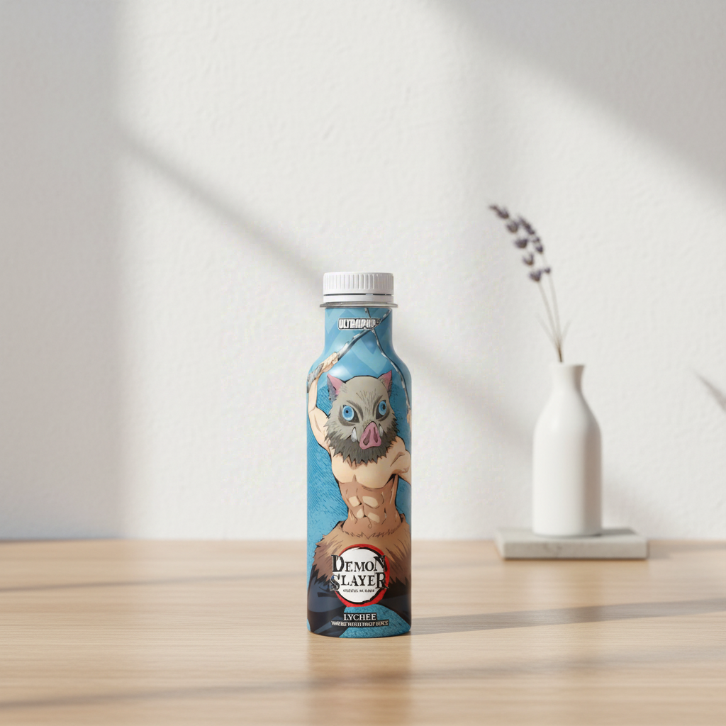 Ultra Pop - Demon Slayer: Kimetsu no Yaiba - Inosuke - Boisson aromatisée jus de fruit saveur litchi - 33cl