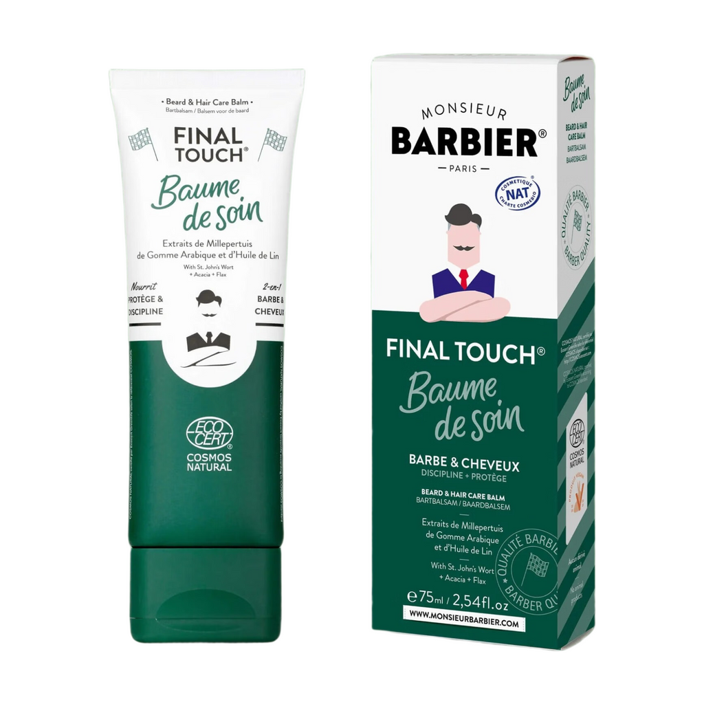 Monsieur Barbier Baume 2-en-1 pour barbe et cheveux - Soin nourrissant et coiffant - 75 ml