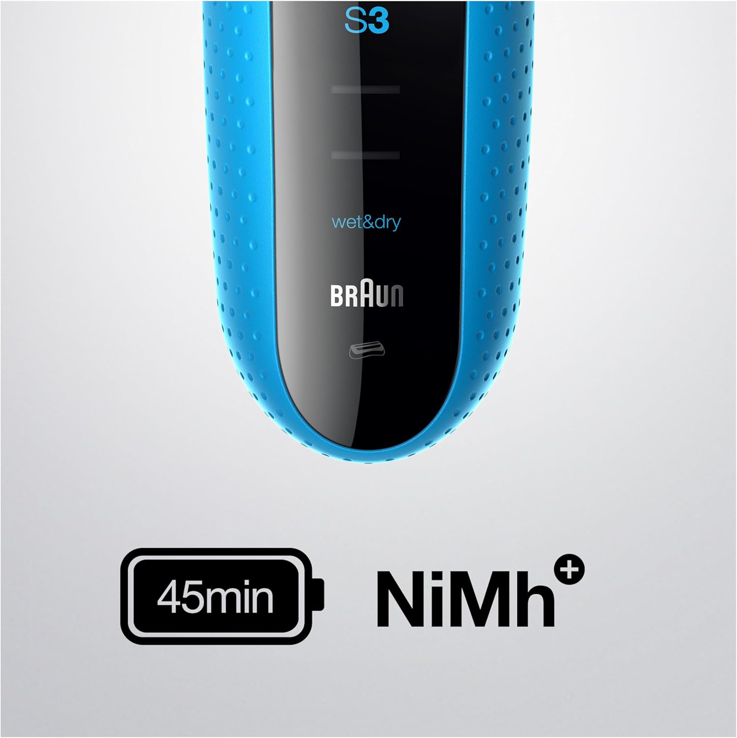 Braun Series 3 310s - Rasoir Électrique Homme Wet & Dry Rechargeable - 100 % Étanche - Bleu et Noir