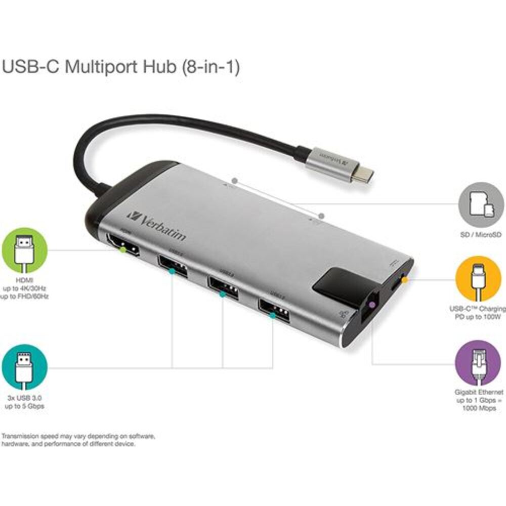 Verbatim hub multiport USB-C 49142