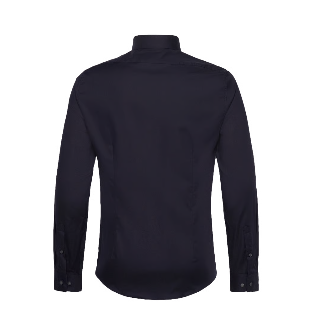 Calvin Klein Chemise Entretien Facile Coupe Étroite Bleu Marine