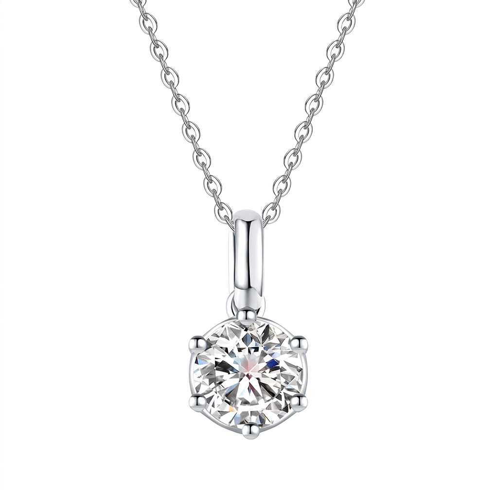 ALAIN MICHAL Collier classique - 1 ct, Argent sterling S925