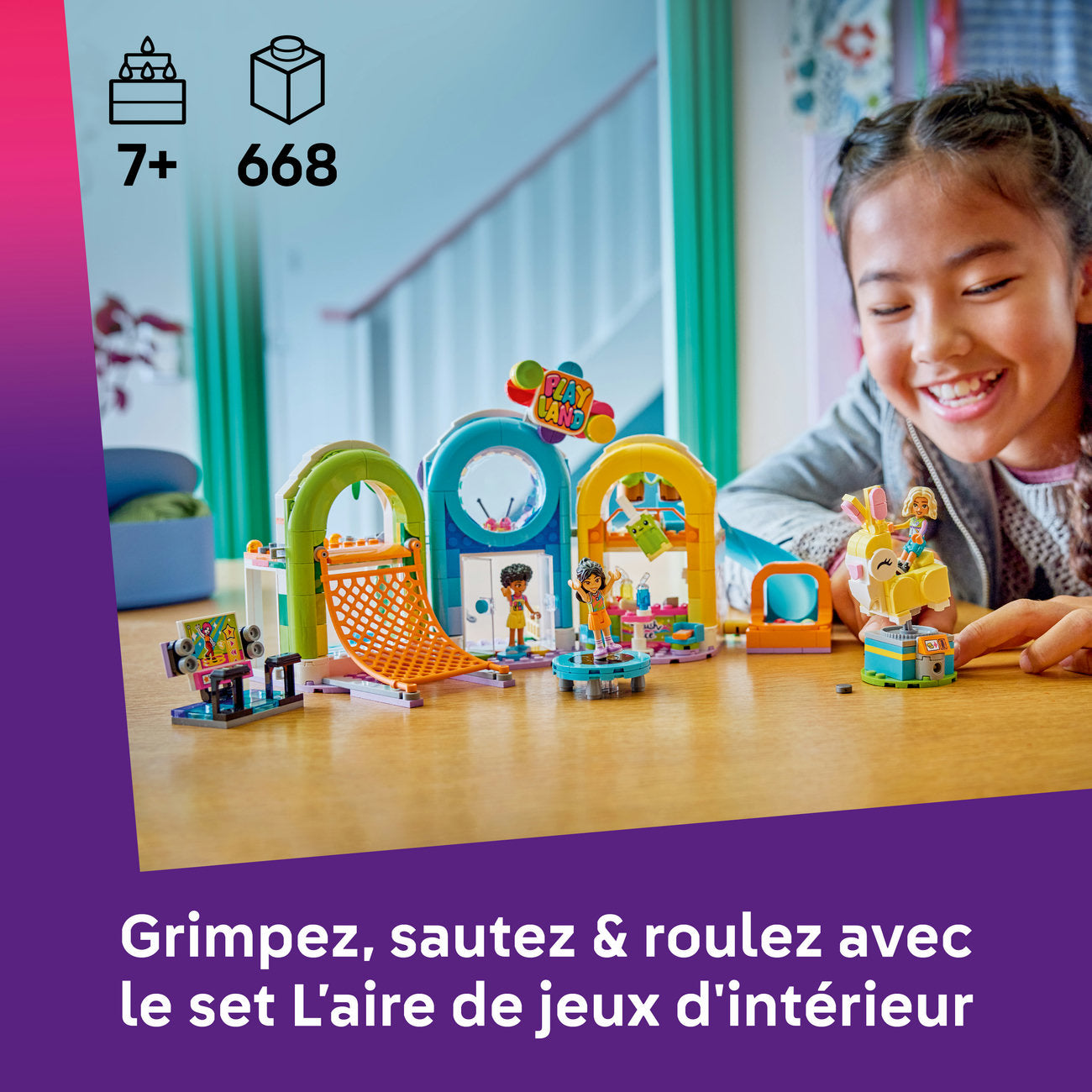 LEGO Friends Centre de Jeu d'Intérieur 42686 Ensemble de Jouets de Construction avec Toboggan et Pataugeoire (623 Pièces)