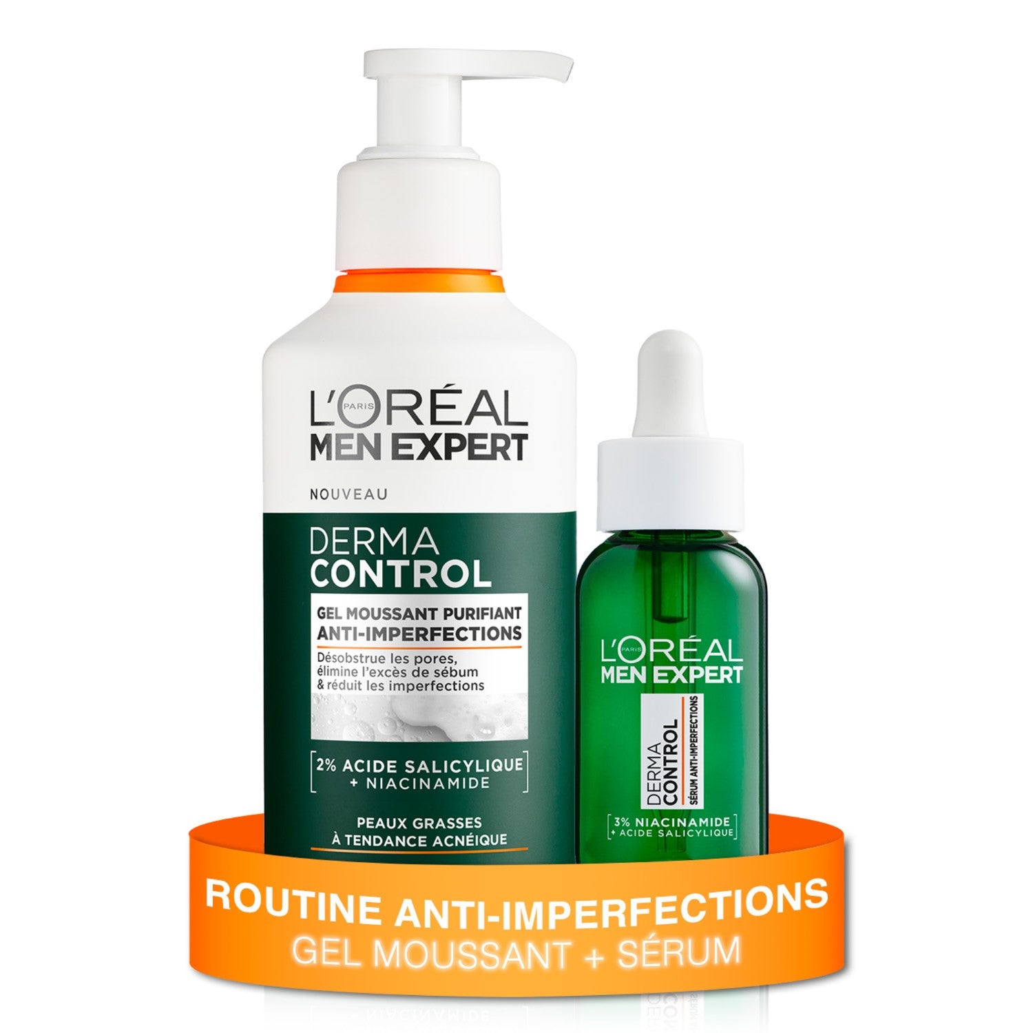 L'Oréal Paris Men Expert Sioc Derma Control Sérum 30ml + Nettoyant 260ml