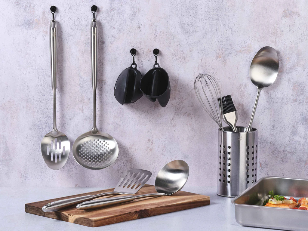 Björn Ensemble d'ustensiles de cuisine en acier inoxydable STAL - 10 pièces