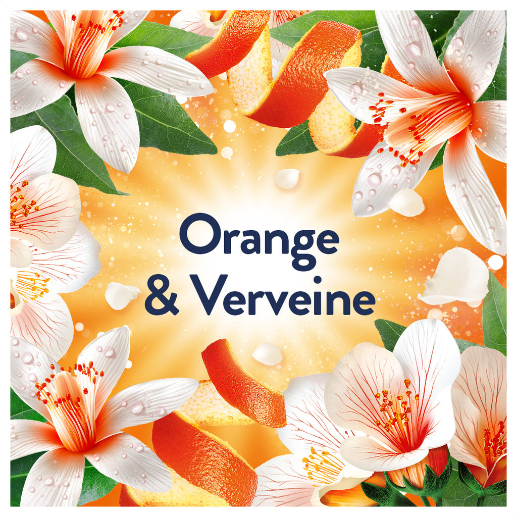 Lenor Adoucissant Liquide Collection Orange & verveine 42 Lavages - 882 ml