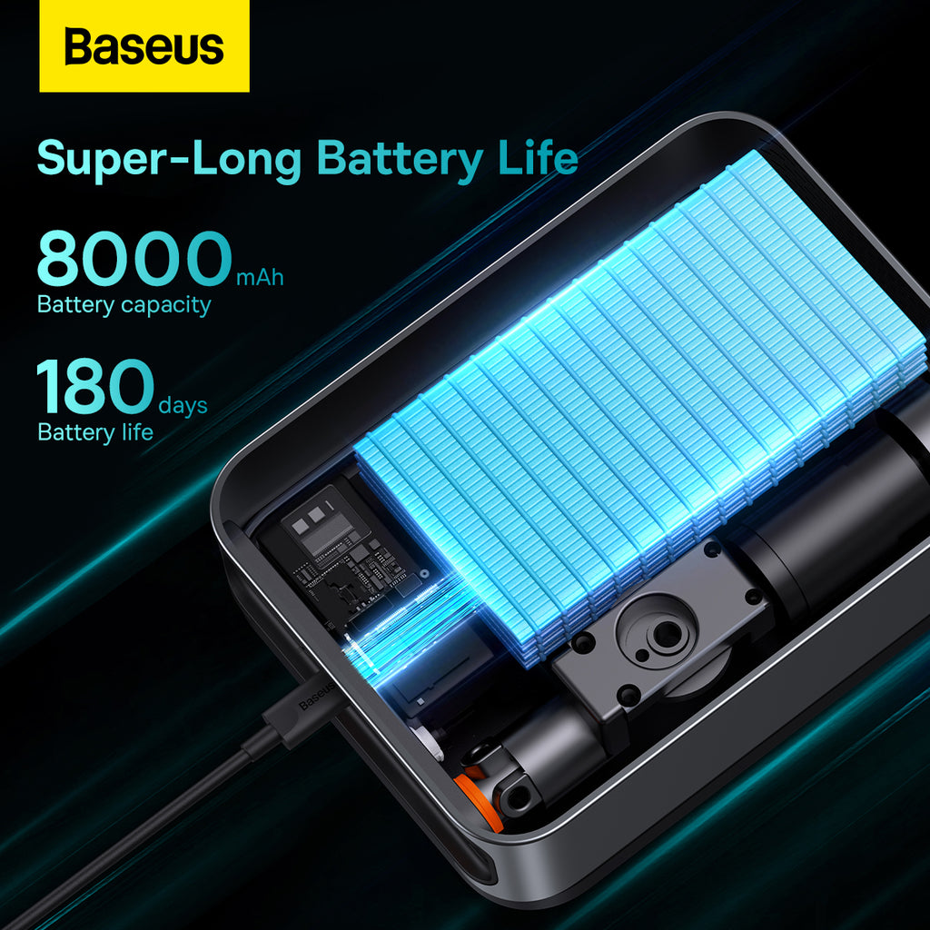 Baseus Démarreur de secours 2-en-1 Super énergie (1000 A) Noir
