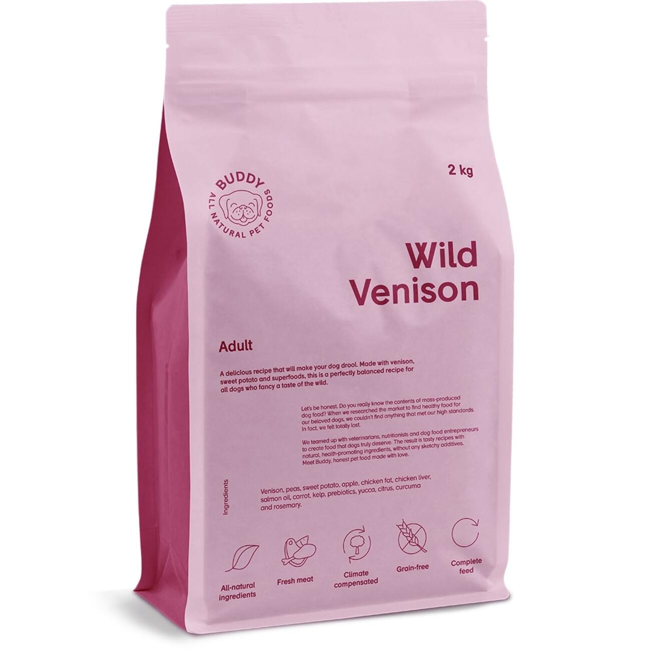 Buddy Aliment à la viande de cerf sauvage 2 kg