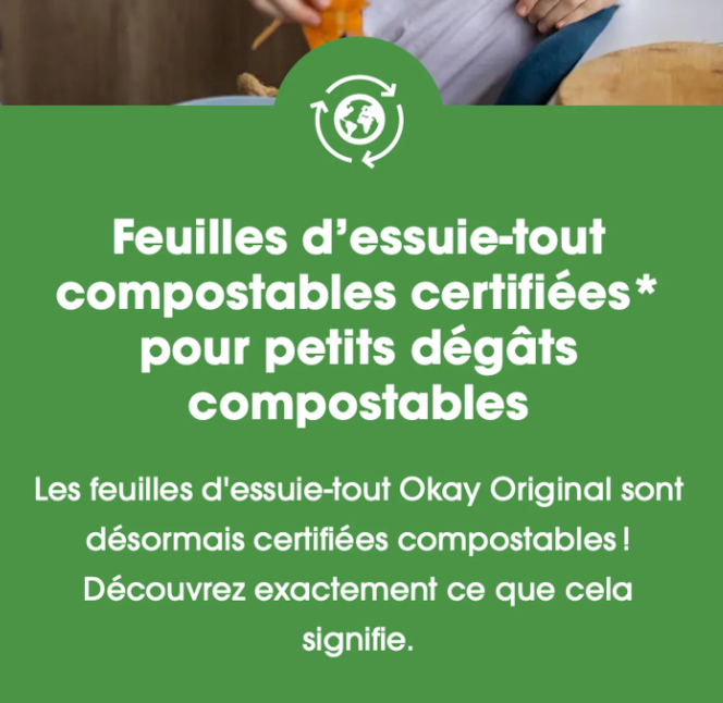 OKAY Tubeless Essuie-Tout sans Tube, 3x Plus Long, 2 Rouleaux