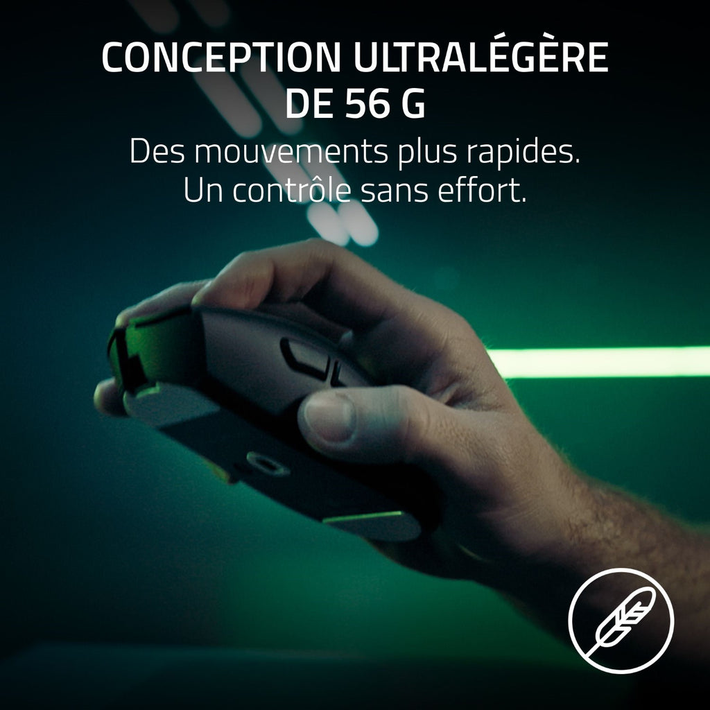 Razer DeathAdder V4 Pro Souris Gaming sans fil - 30000DPI, 8 Bouttons - Noir