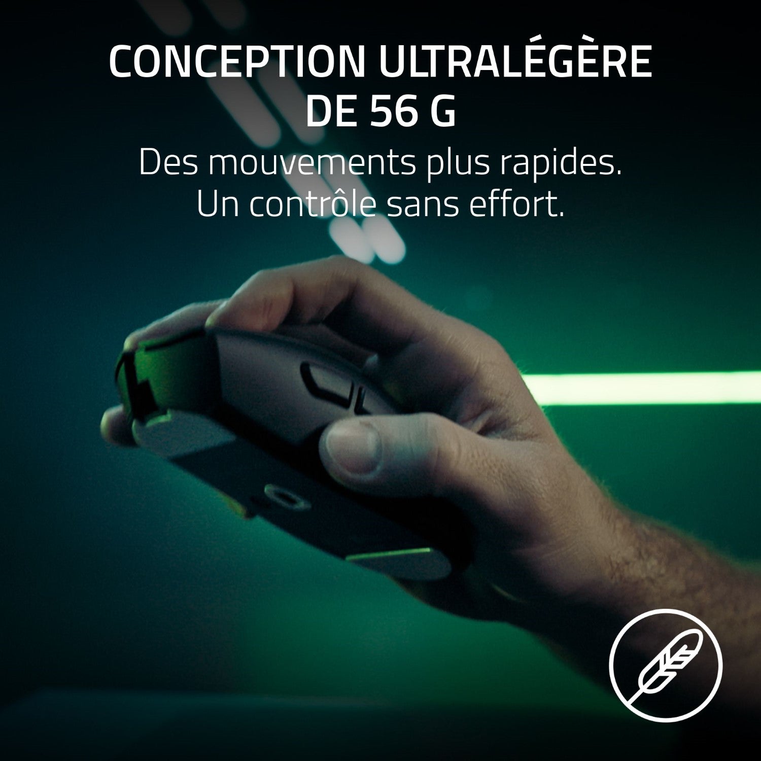 Razer DeathAdder V4 Pro Souris Gaming sans fil - 30000DPI, 8 Bouttons - Noir