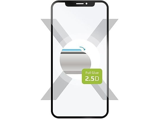 FIXED Verre trempé Full Cover 2,5D pour Apple iPhone 15, noir