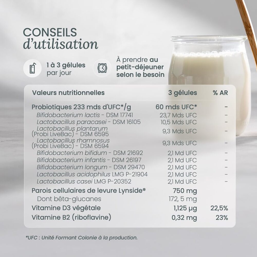 Nutri&Co Probiotiques & Prébiotiques - 60 gélules