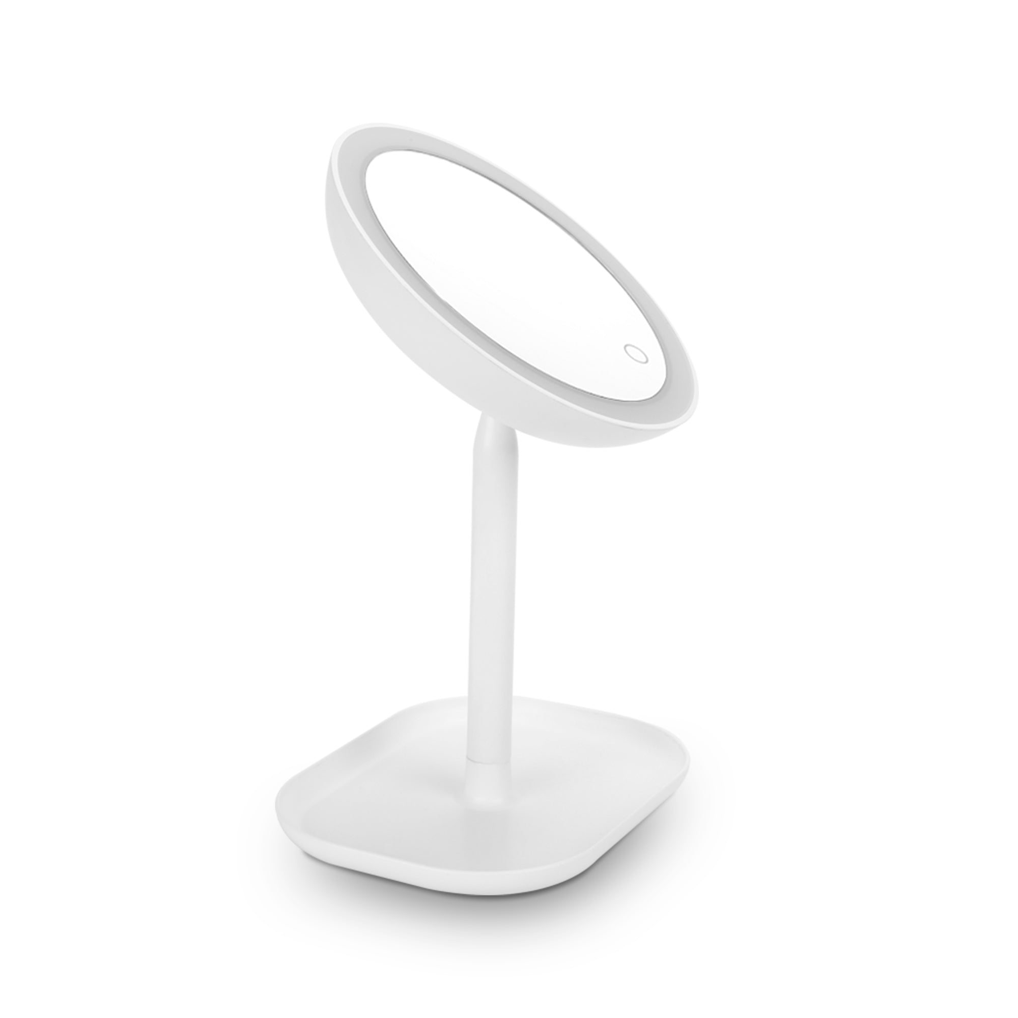 YOGHI Miroir grossissant rond à LED tactile sur pied