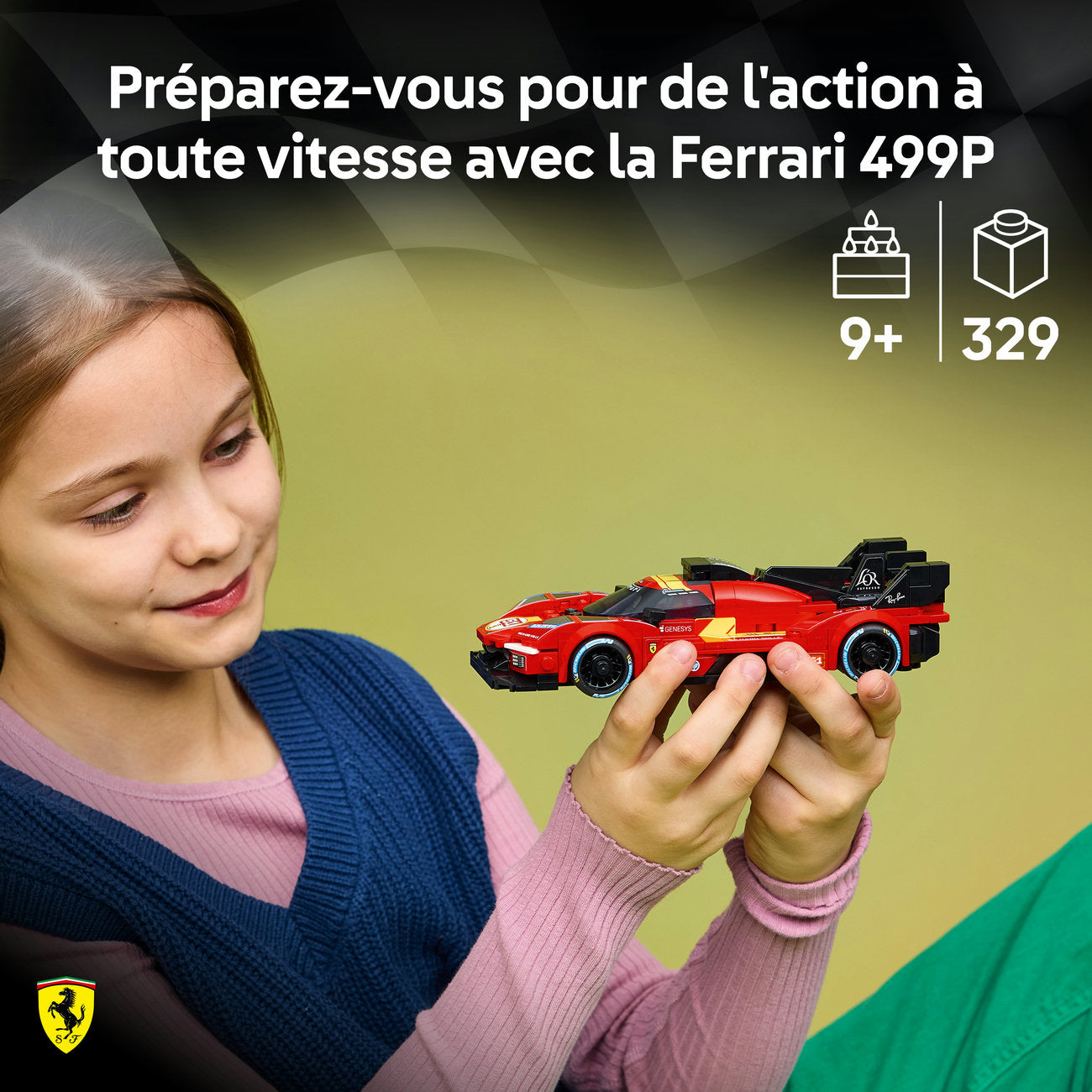 LEGO Speed Champions Ferrari 499P Set de Construction de Voiture de Course 77261