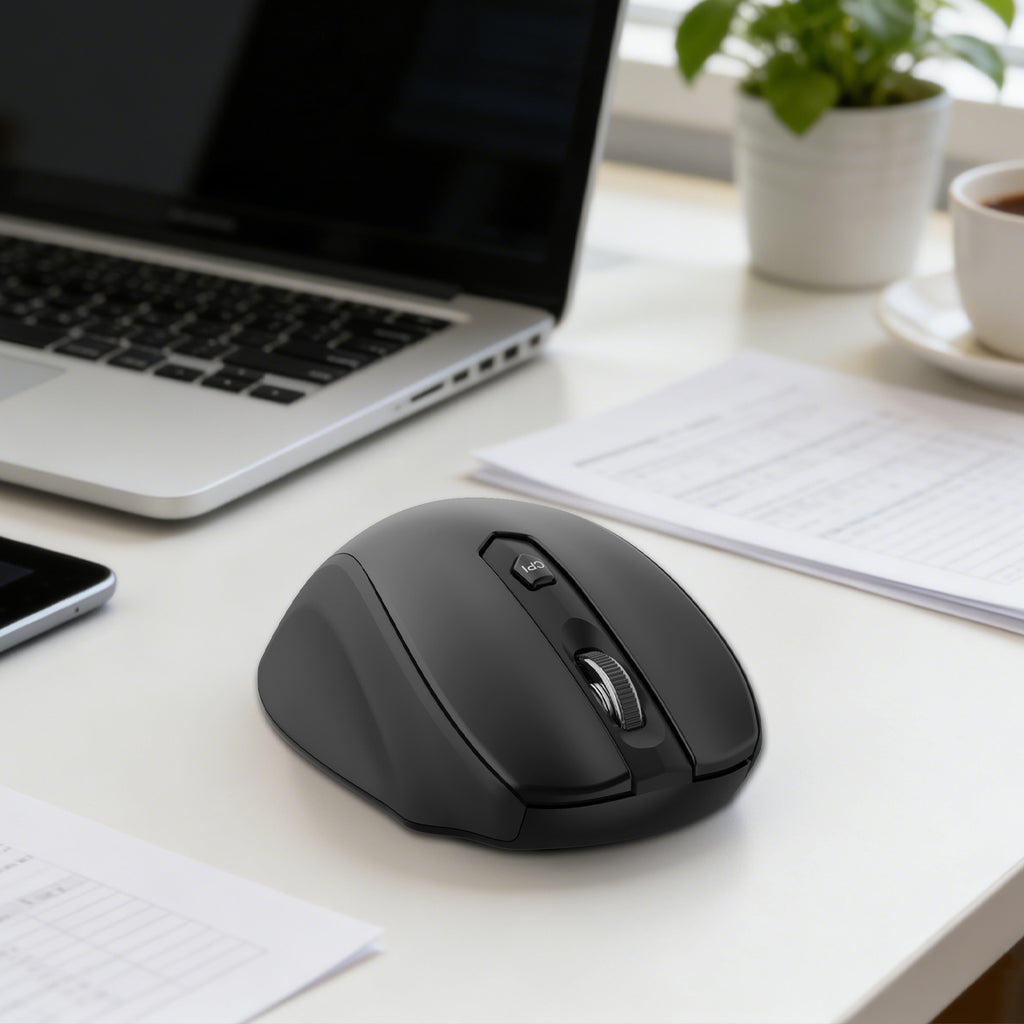 ET Souris optique sans fil 2,4 G avec récepteur USB - Noir
