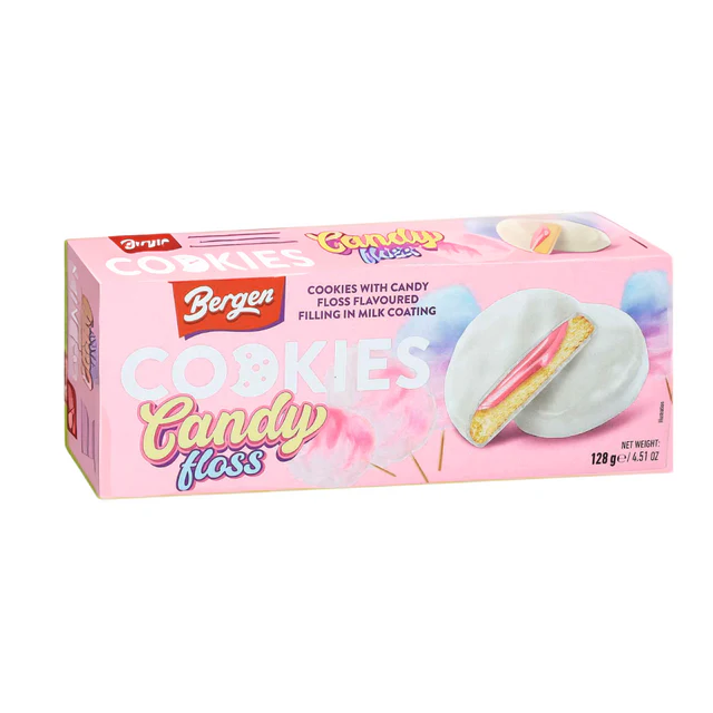 Bergen Cookies à la barbe à papa 128 g