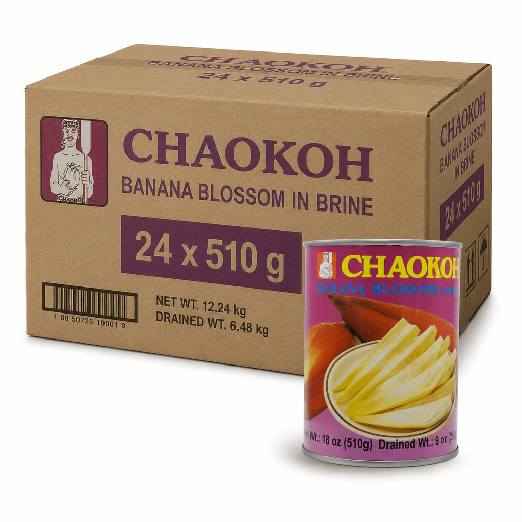 CHAOKOH Fleur de bananier en sirop 24 x 510 g