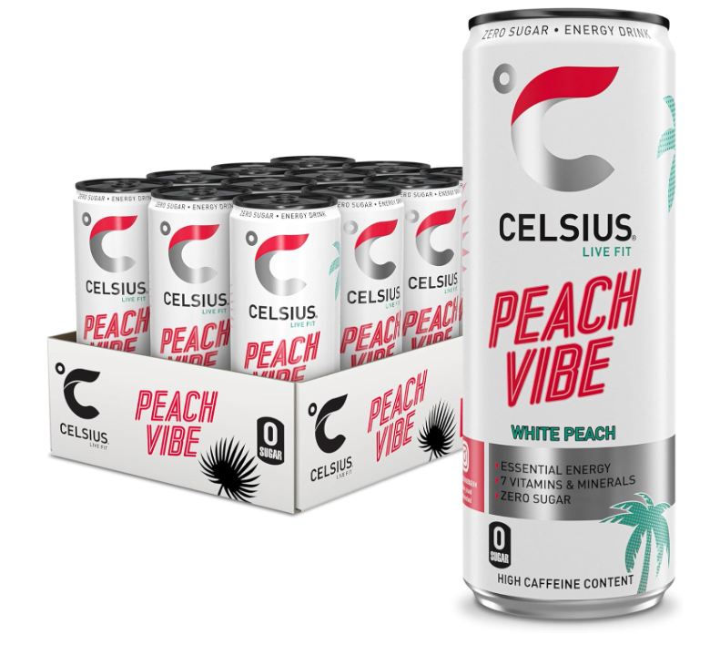 CELSIUS Peach Vibe 12 x 35,5 cl