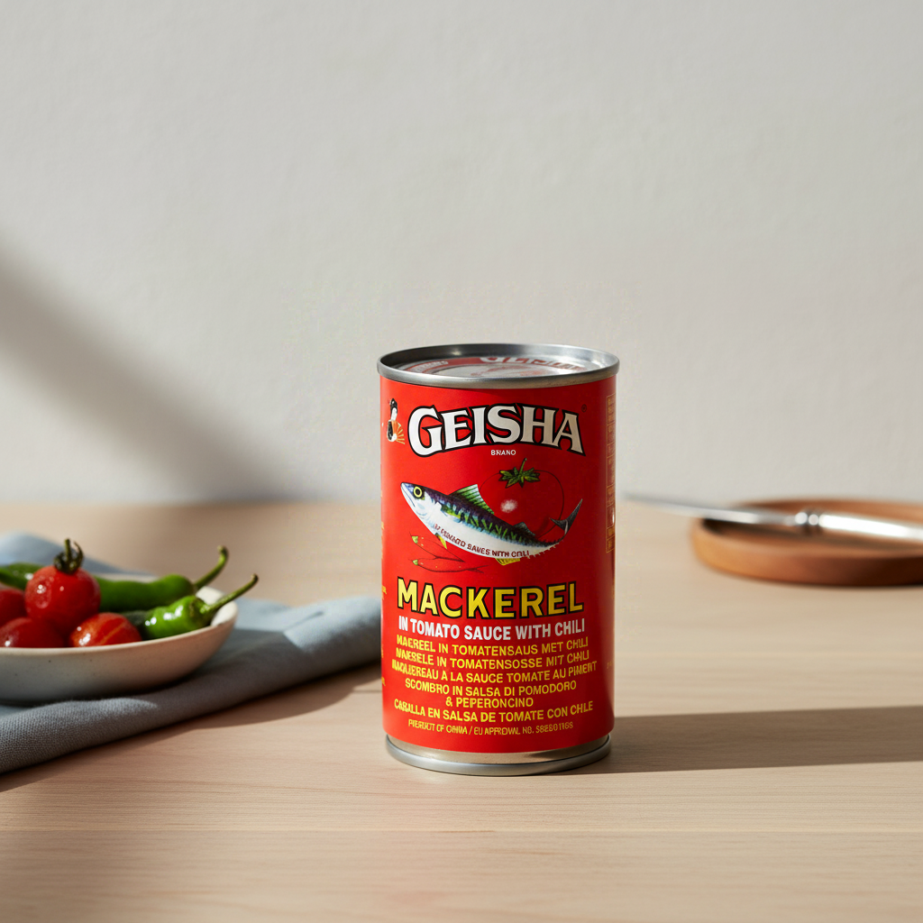 Geisha Maquereau à la Sauce Pimentée 155g
