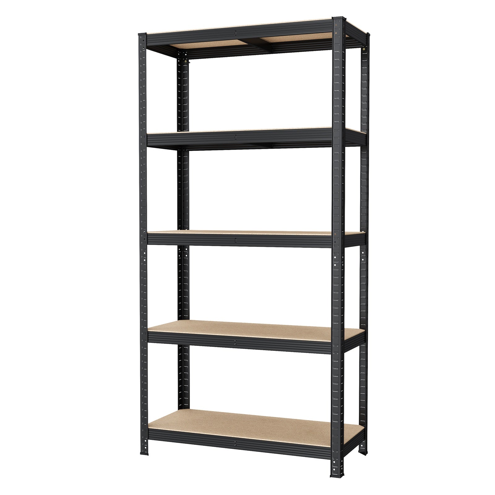 JOYFURNOS Étagère de rangement en acier à 5 niveaux, pour garage et abri de jardin, capacité de charge 875 kg, noir