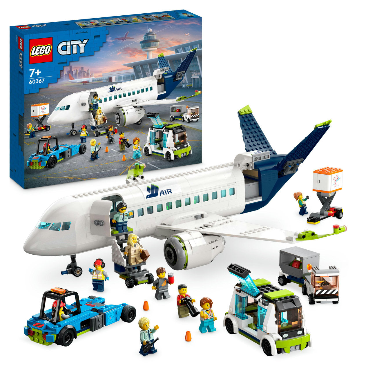 LEGO City 60367 Set de Construction Avion de Passagers