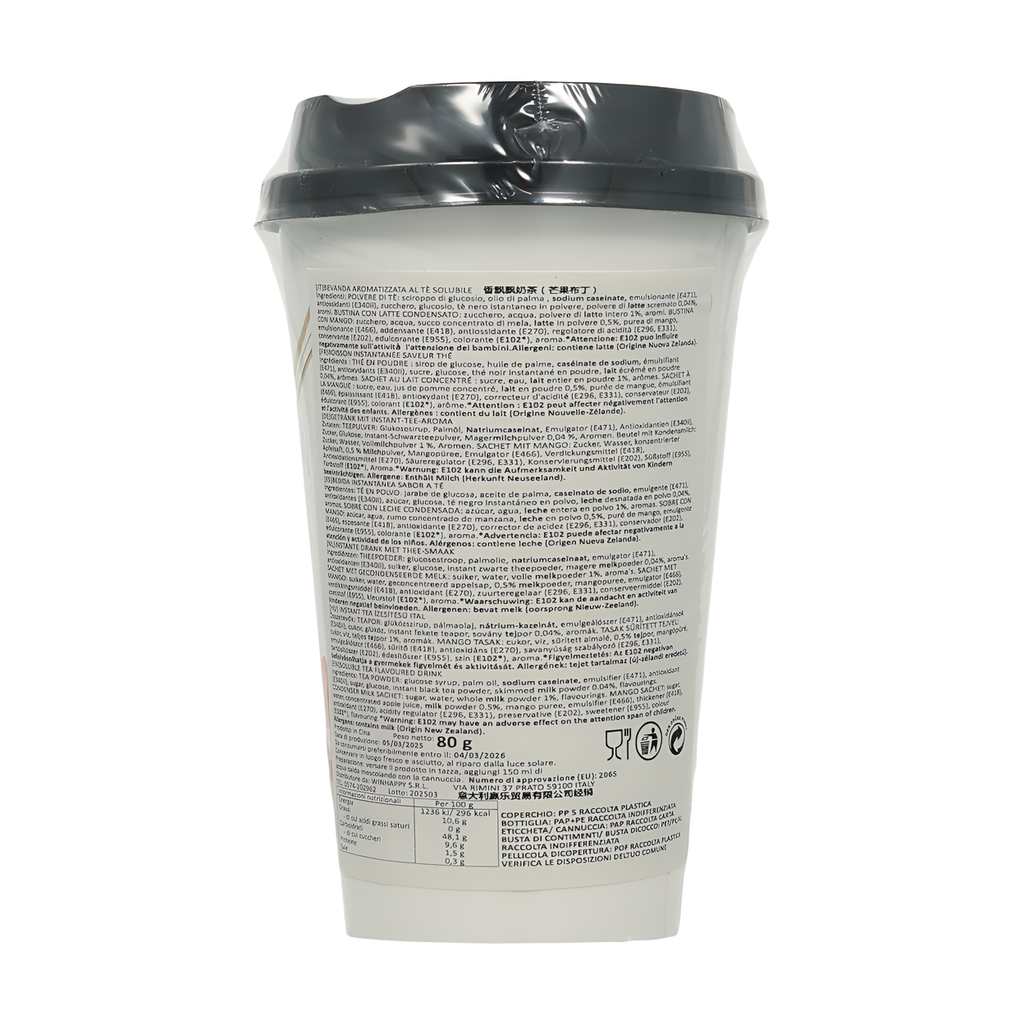 Xiang Piao Piao Thé au lait à la mangue avec pudding, avec édulcorants, 80 g