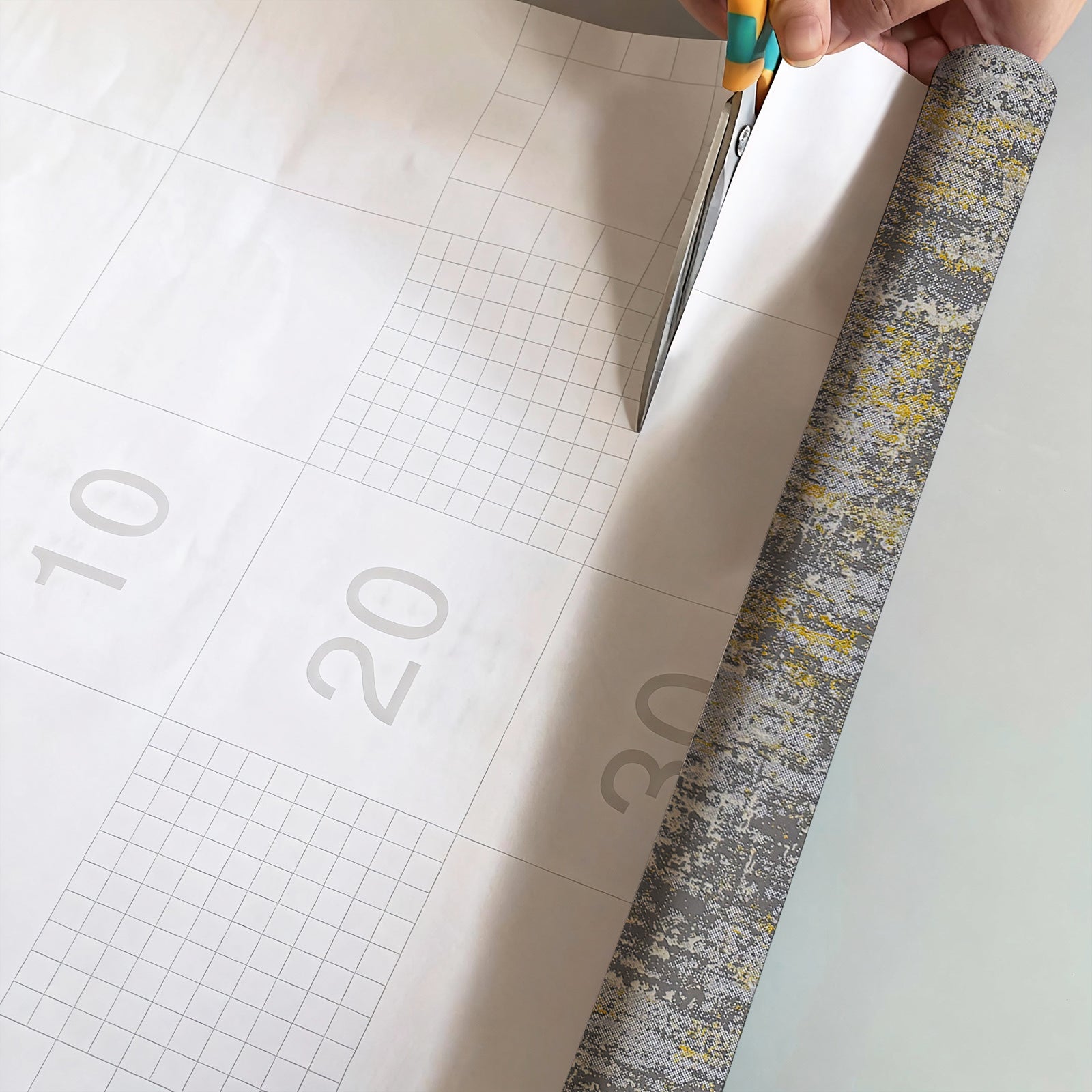 Papier Peint Style Industriel Autocollant Murgall Gris Clair 44x305cm 1 Rouleau