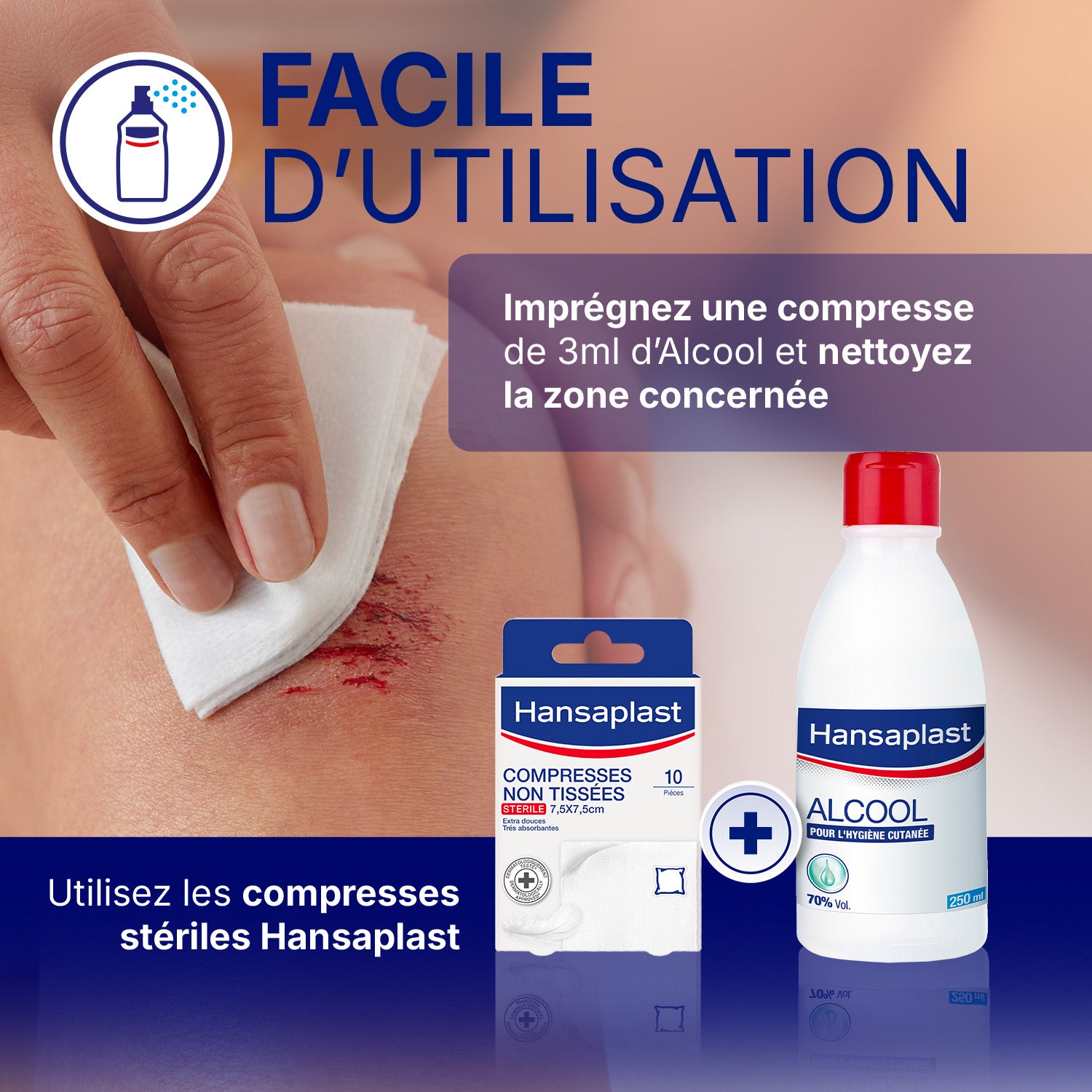 Hansaplast Alcool Désinfectant 70% 250ml