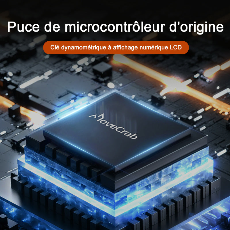 movecrab Clé dynamométrique numérique 3/8 po 4,2-85 Nm/3-62 6 lb-pi Douille magnétique pour bougie d'allumage Rallonge à cardan pour voiture moto
