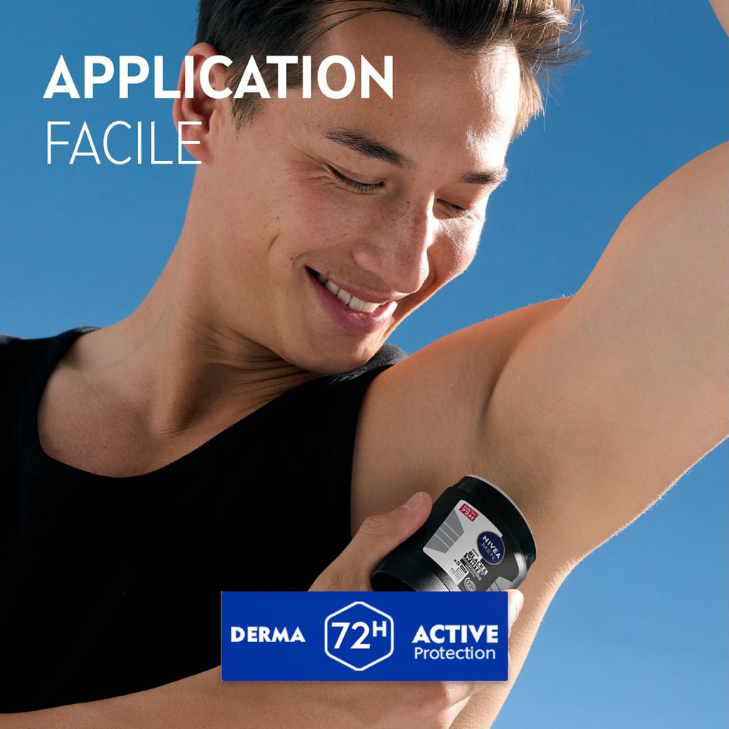 NIVEA MEN Déodorant Aisselles Black & White Original Protection 72h Stick 50 ml