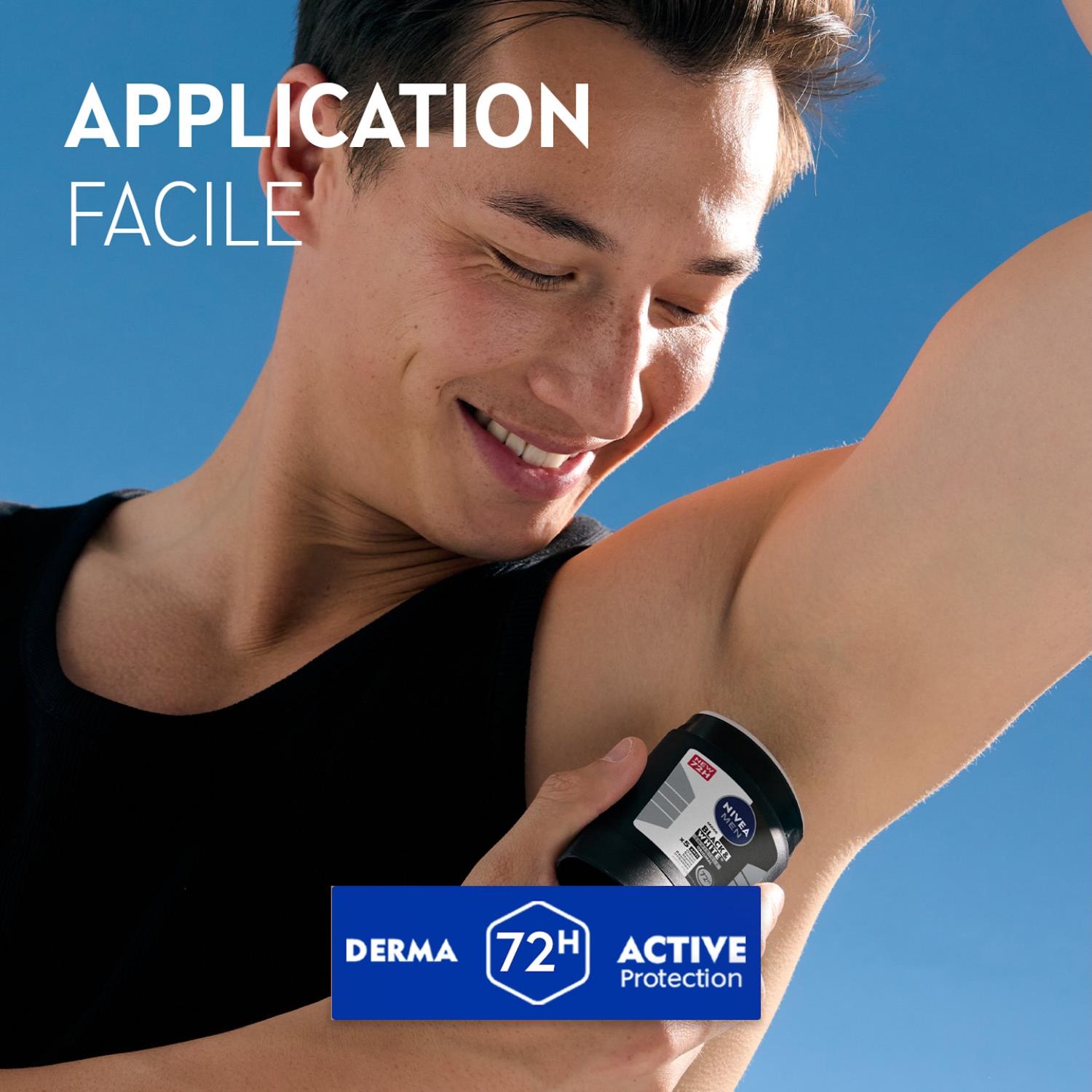 NIVEA MEN Déodorant Aisselles Black & White Original Protection 72h Stick 50 ml