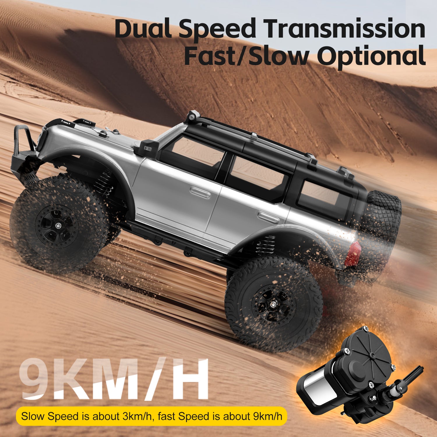 Voiture tout-terrain électrique 4x4 à l’échelle 1:18