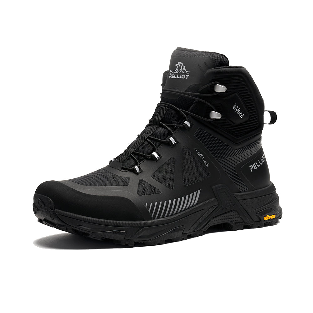 PELLIOT Bottes de randonnée pour homme camping voyage étanches durables – Robustes et respirantes pour sentier, Noir obsidienne EU 43