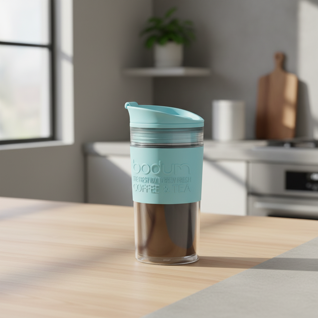 Bodum Gobelet de voyage 350 ml - Bleu bébé - Système à double paroi