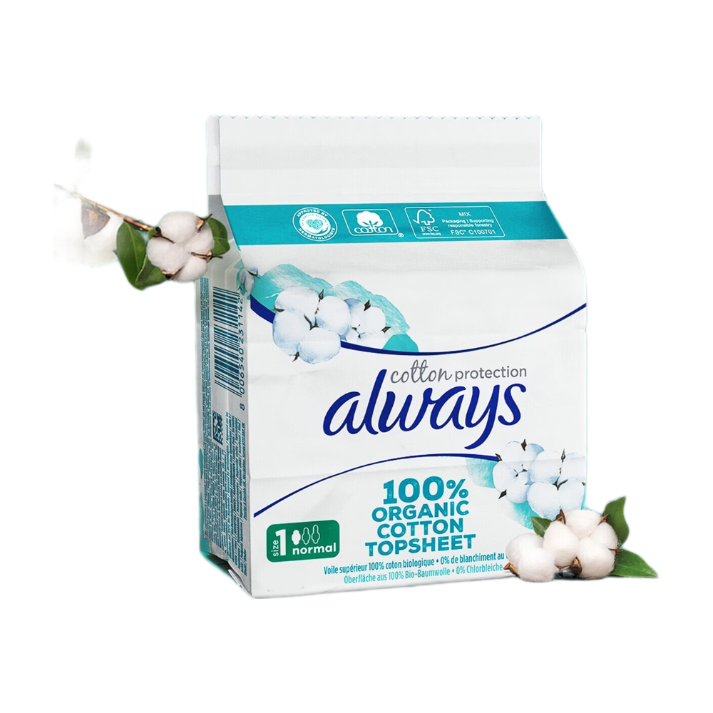 ALWAYS Ultra Cotton Protection Serviettes Hygiéniques Normal avec Ailes (Paquet de 11)