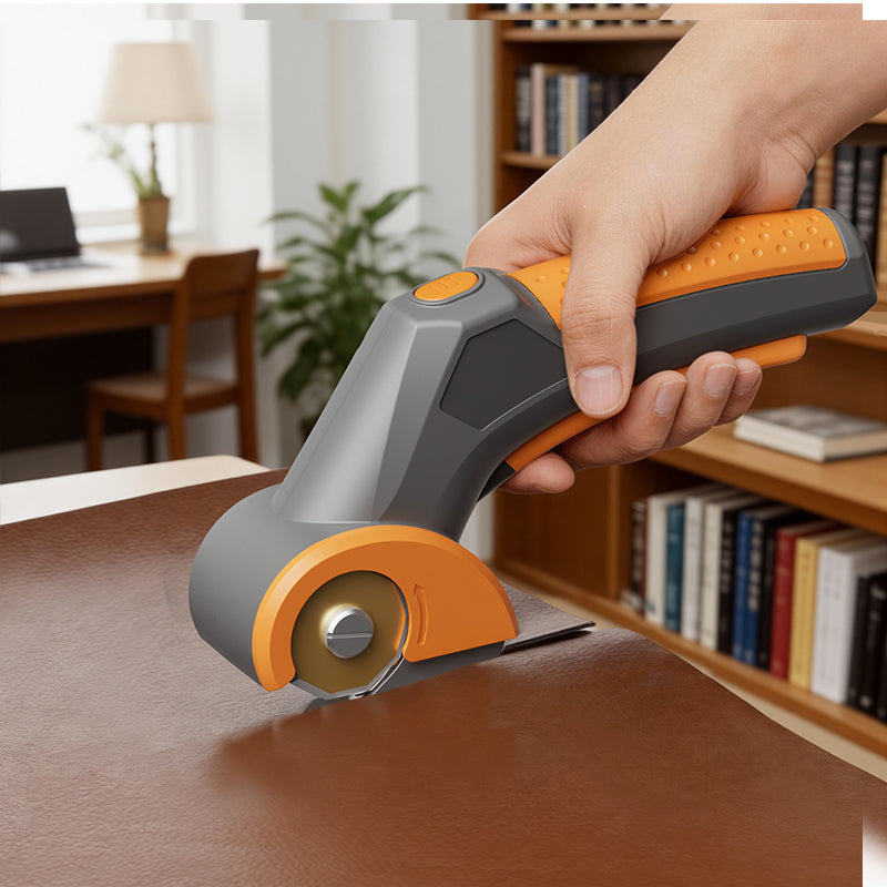 GARTOL 4 V Cutter rotatif sans fil pour papier, carton ondulé, moquette, cuir, feutre, plastique et autres matériaux polyvalents, avec sac à poussière et lame de rechange