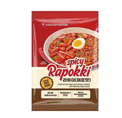 Nongshim Rapokki épicé aux gâteaux de riz et nouilles instantanées 414 g