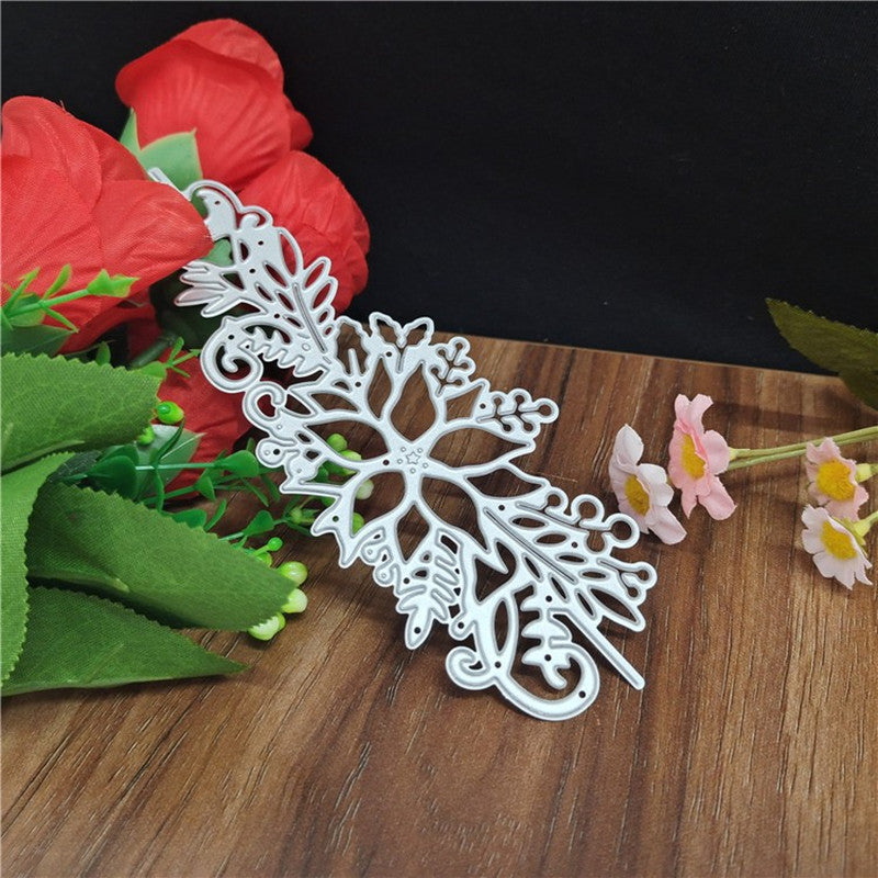 Cadres en dentelle de Noël avec fleurs, DIY Artistes de scrapbooking, Dies de découpe en métal, Stencils de découpe pour scrapbooking, Dies de découpe pour Stitch, Cadeau DIY en métal