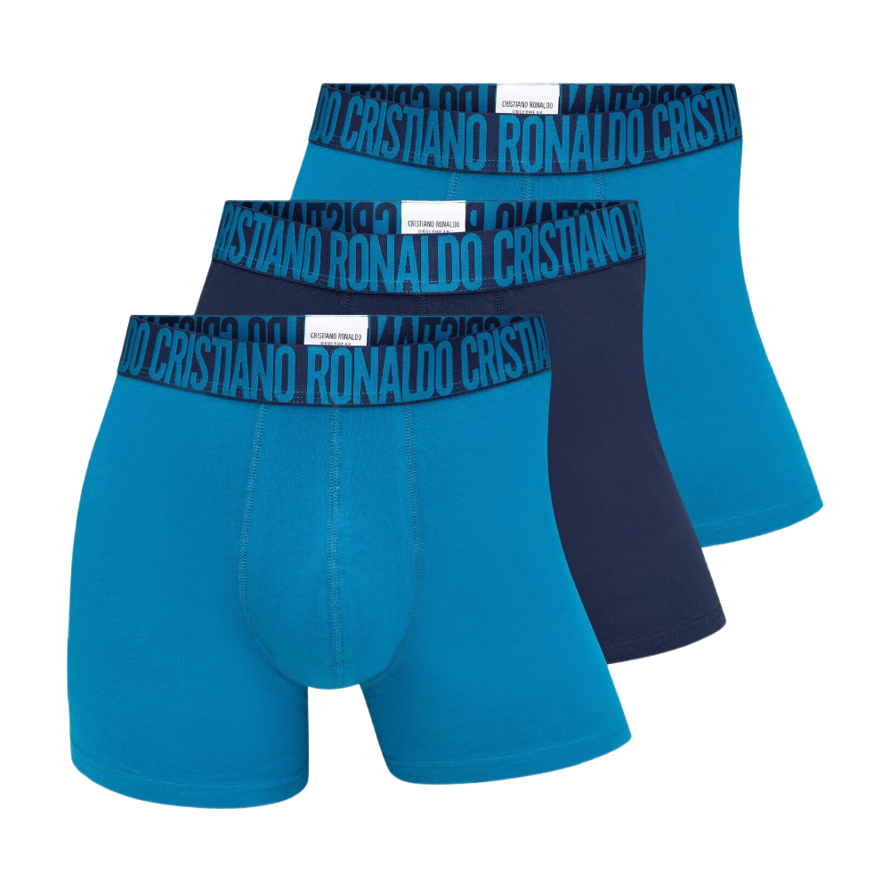 CR7 Lot de 3 boxers Bleu/Bleu/Bleu marine