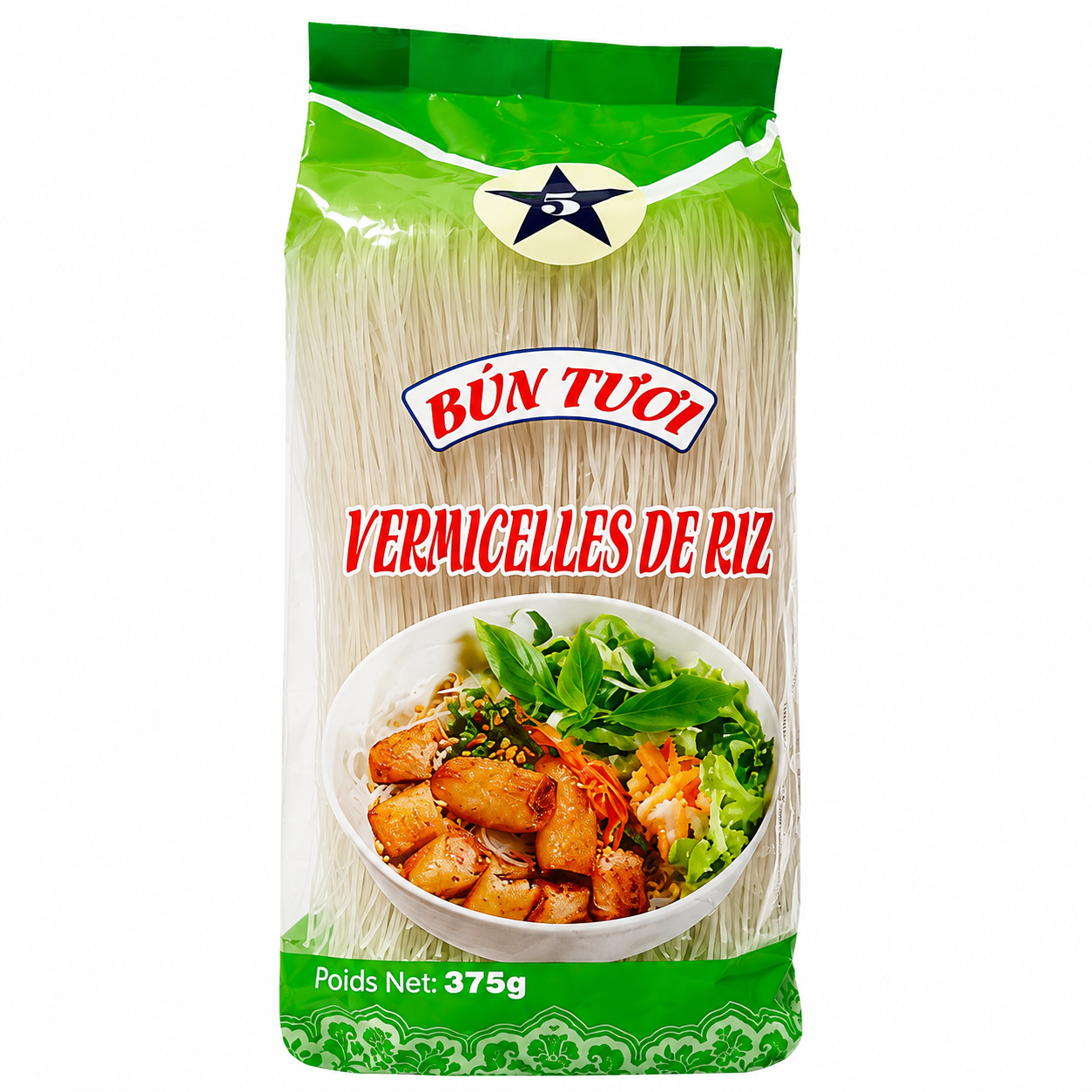 5 Étoiles Nouilles de riz fraîches 375 g