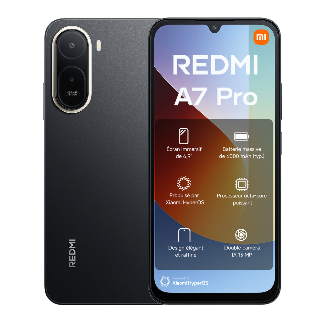 REDMI A7 Pro Noir 4G RAM 64 Go ROM Double SIM